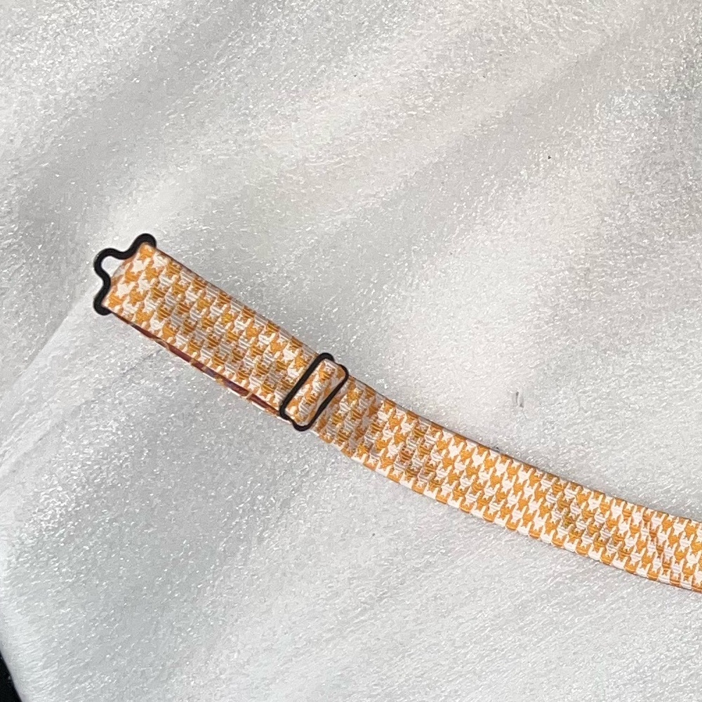 Red & Orange Retro Patterned Small Adjustable Neck Tie One Size - Picture 7 of 10
